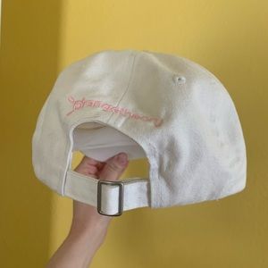ORANGETHEORY white + pink baseball cap